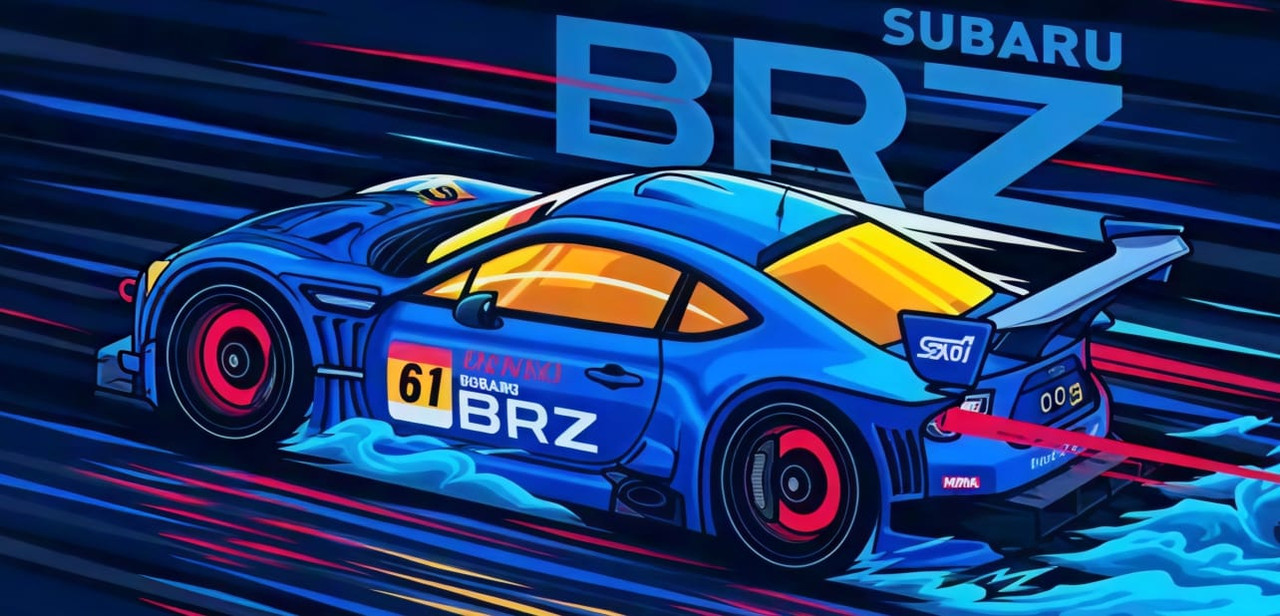 ๐ NovaPad Subaru BRZ Neon Rush