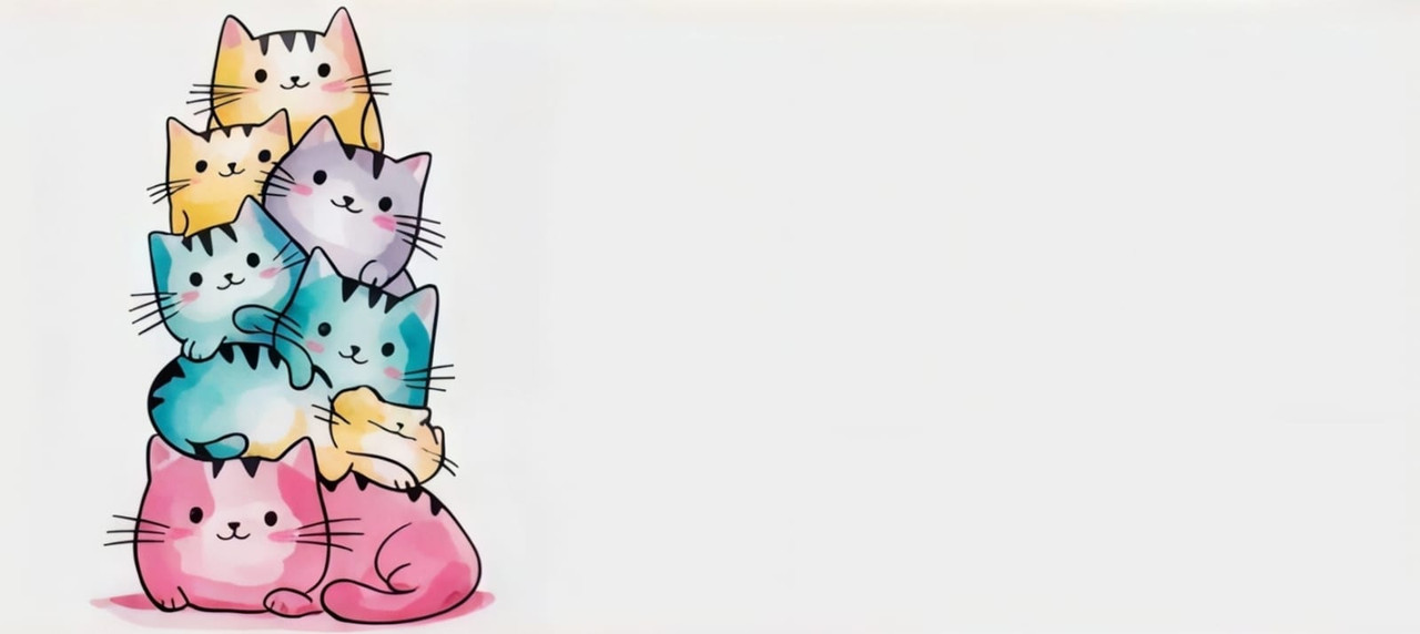 ๐ฑ NovaPad Kawaii Cat Stack Mousepad