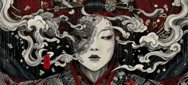 Japanese Ghost Art Edition Gaming Mousepad